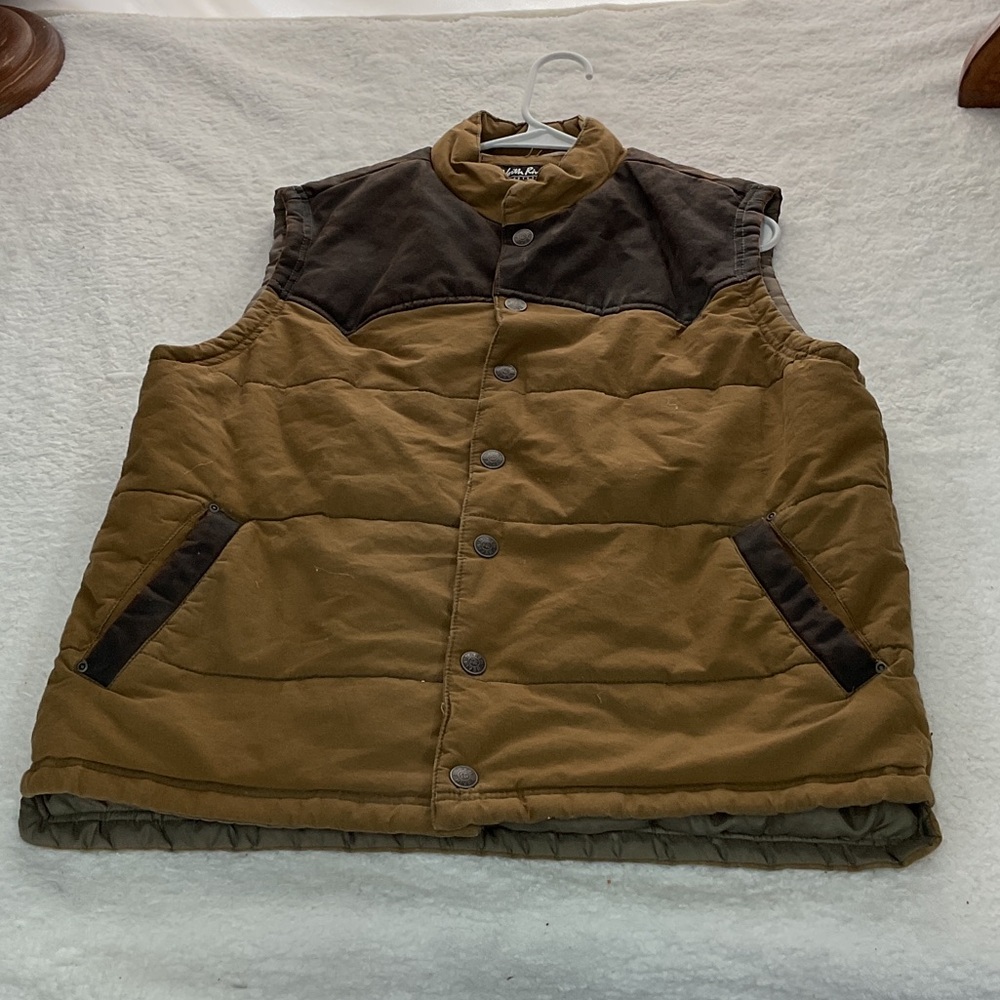 Men's north river Brown and Black Puffer Vest